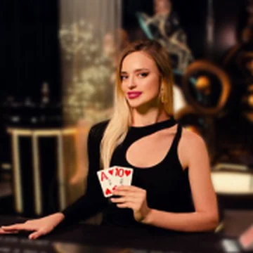 Table Gravity Blackjack en direct avec croupier, Iconic21, sur Trixino Casino